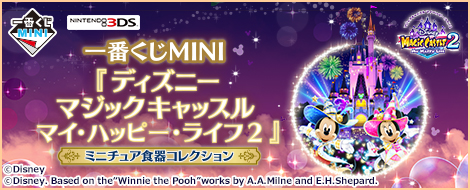 Ichiban Kuji MINI Disney Magic Castle My Happy Life 2 Miniature Tableware Collection