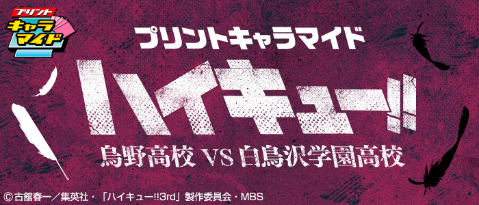 プリントキャラマイド ハイキュー!!烏野高校VS白鳥沢学園高校｜一番