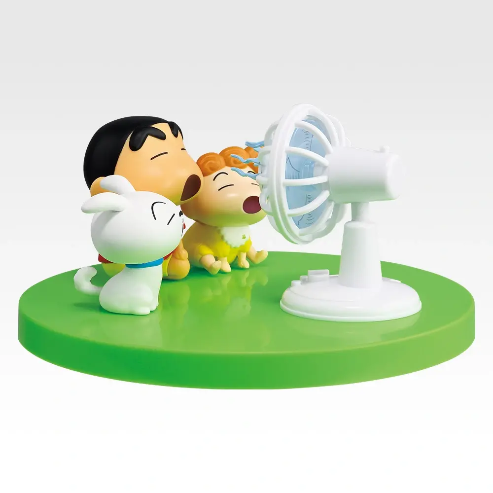 扇風機に「あ～」ジオラマフィギュア