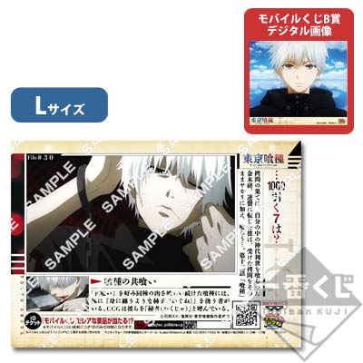東京喰種 プリントキャラマイド ブロマイド 金木研 カネキ 喰種捜査資料 L判 プリントキャラマイド 東京喰種 ～喰種捜査資料～｜一番くじ倶楽部