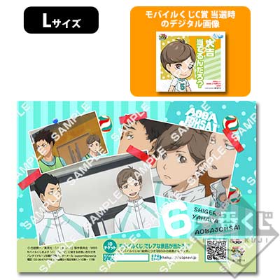 ハイキュー 及川 徹 プリントキャラマイド ブロマイド おみくじ 一番おみくじハイキュー!!缶バッチ 連動!! プリントキャラマイド